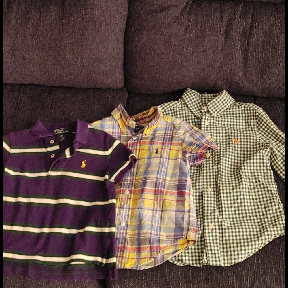 Lot of 3 childrens ralph lauren shirts 2t&3t